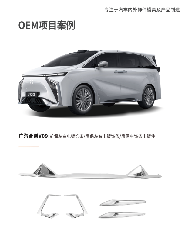 新能源廣汽合創電鍍裝飾條